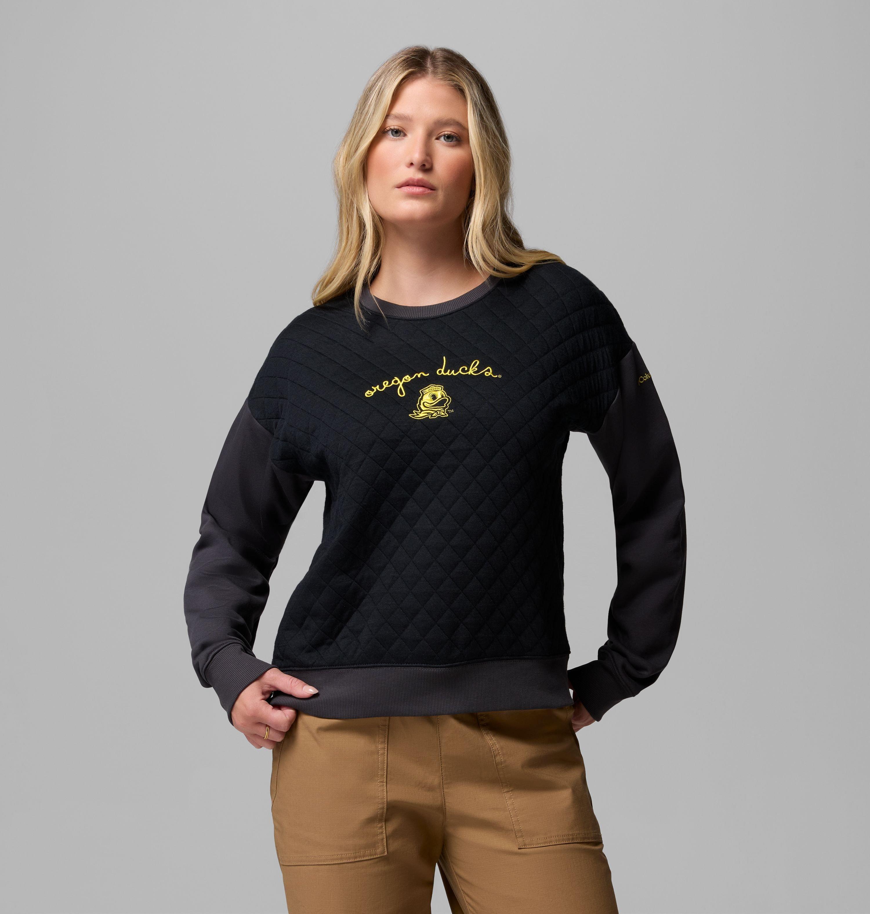 Women's Collegiate Hart Mountain Quilted Crew - Oregon
