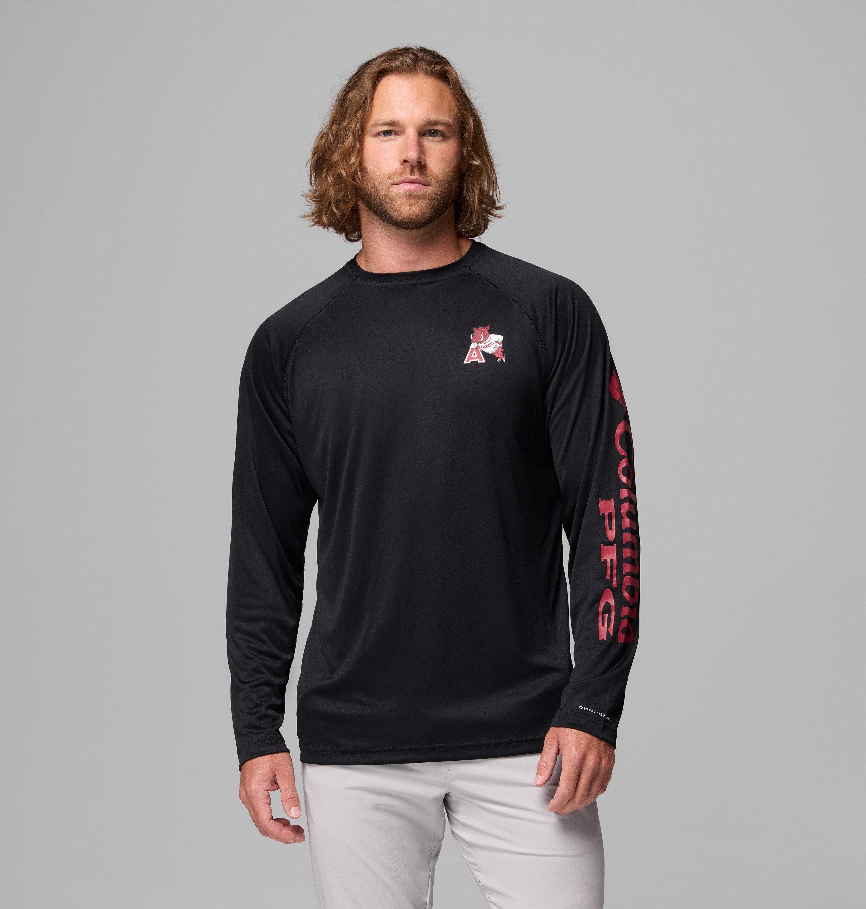 Men's Collegiate PFG Terminal Tackle Long Sleeve Shirt - Tall - Arkansas