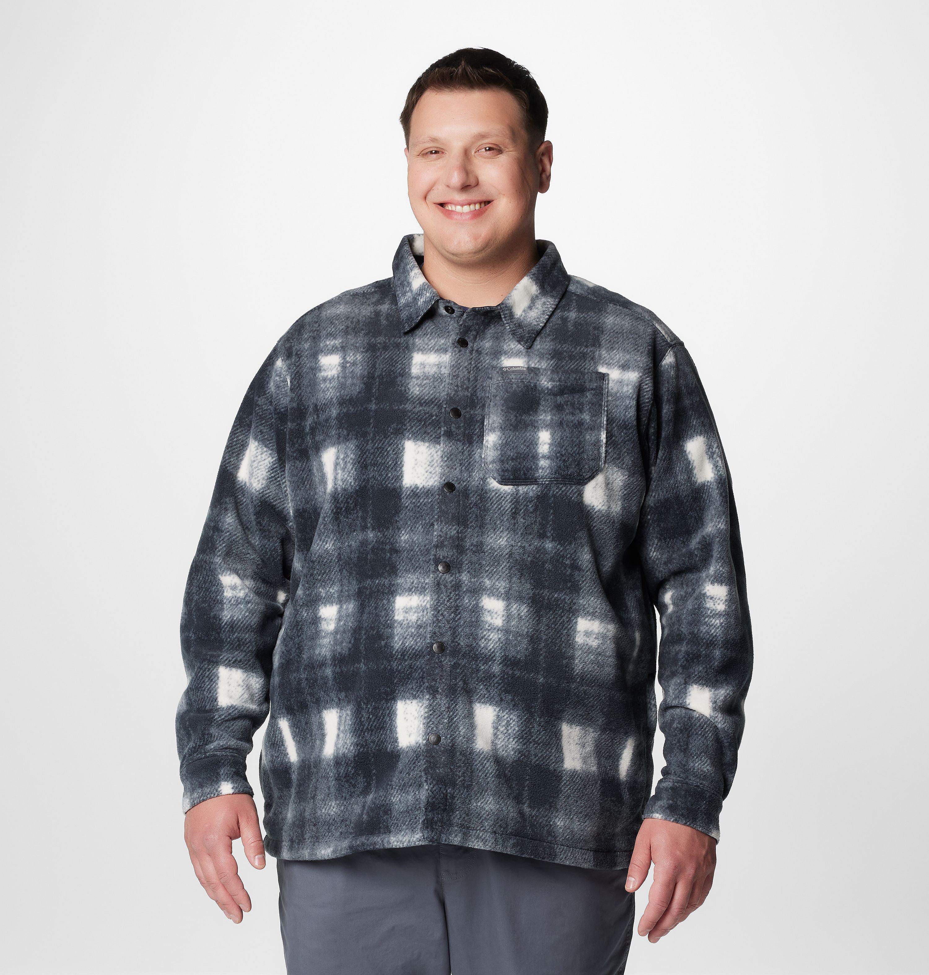 Men's Steens Mountain Printed Fleece Shirt Jacket II - Big