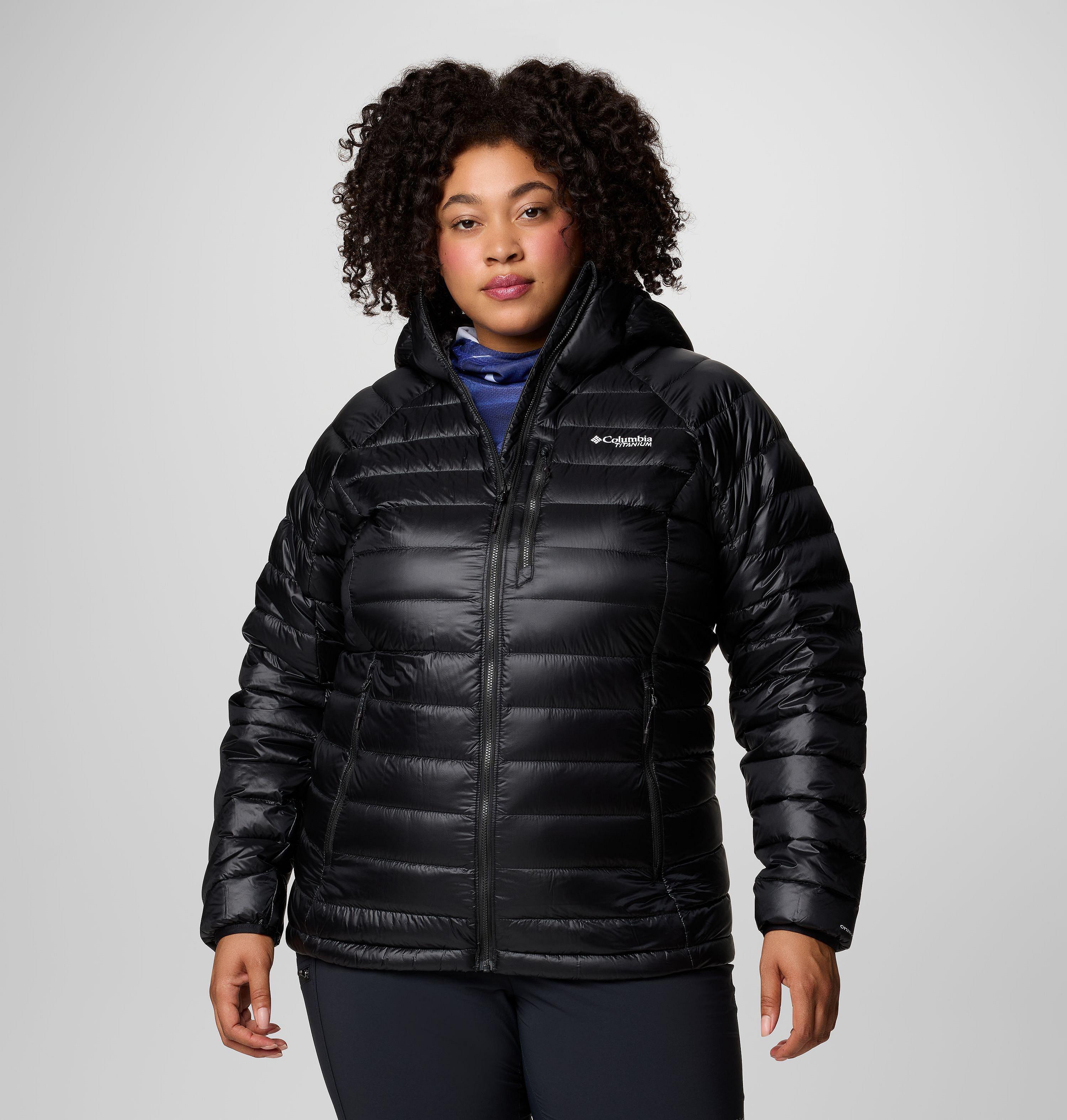 Women's Arctic Crest Down Hooded Jacket - Plus Size