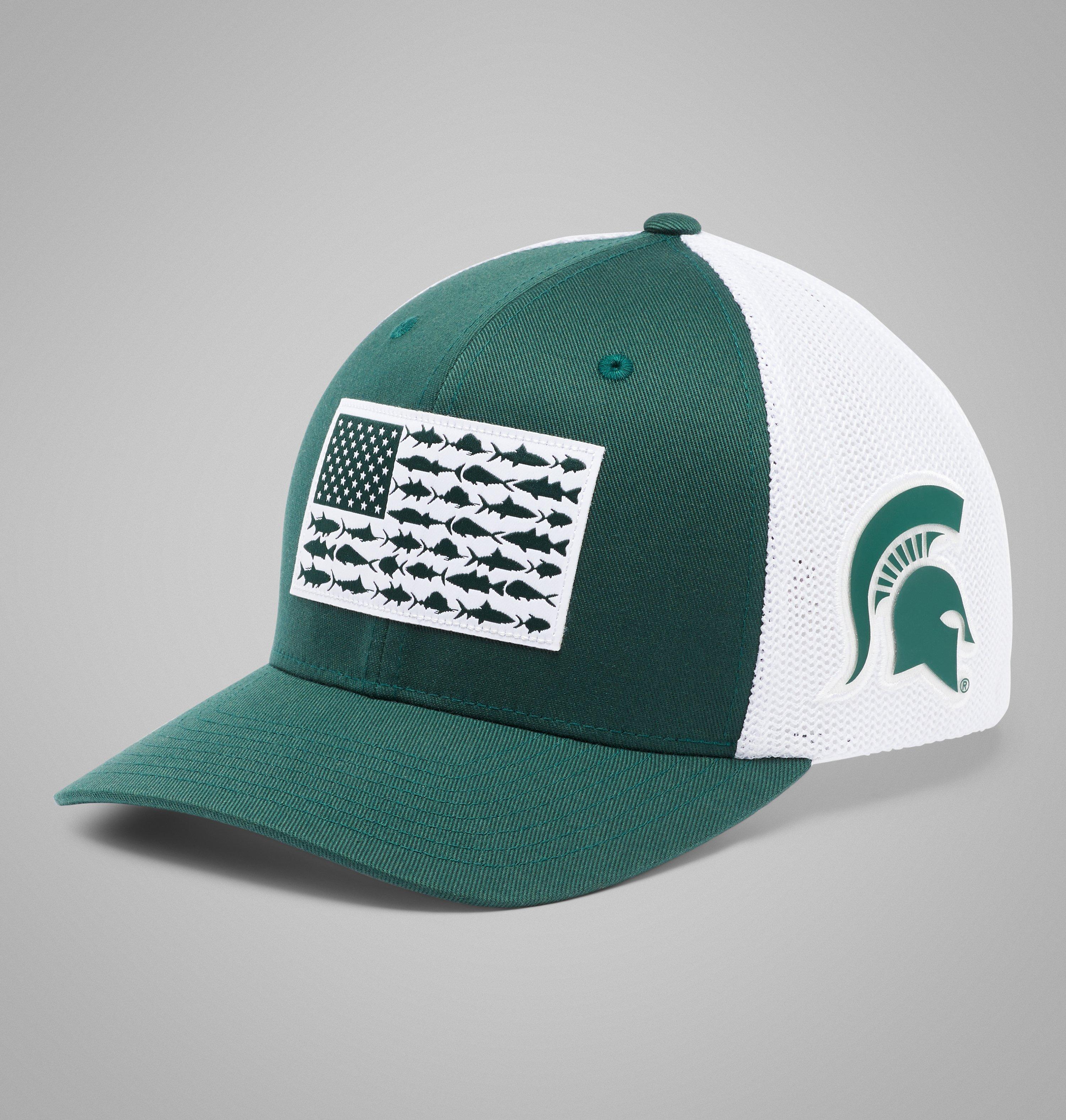 PFG Mesh Fish Flag Ball Cap - Michigan State