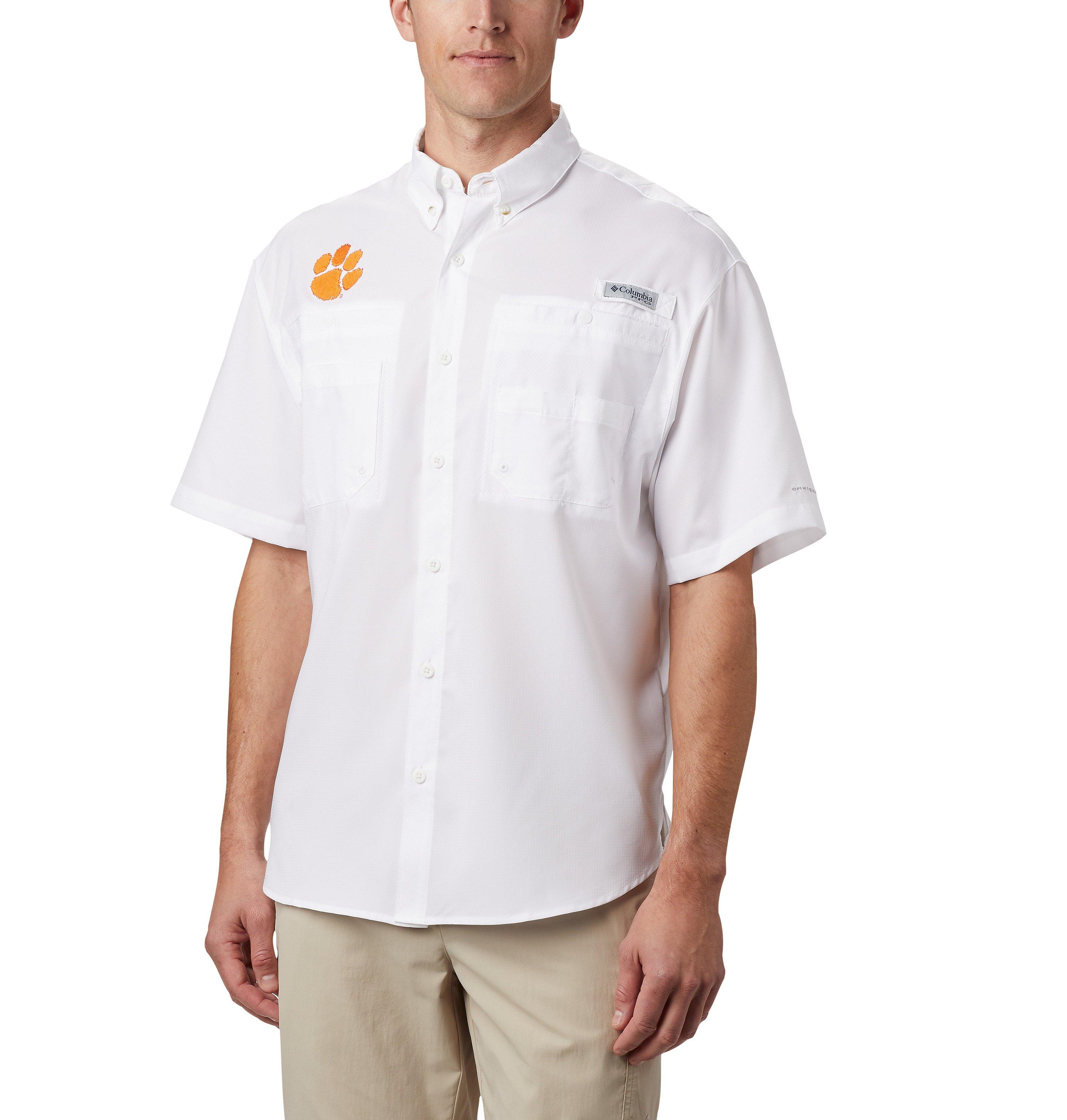 Men's Collegiate PFG Tamiami Short Sleeve Shirt - Tall - Clemson