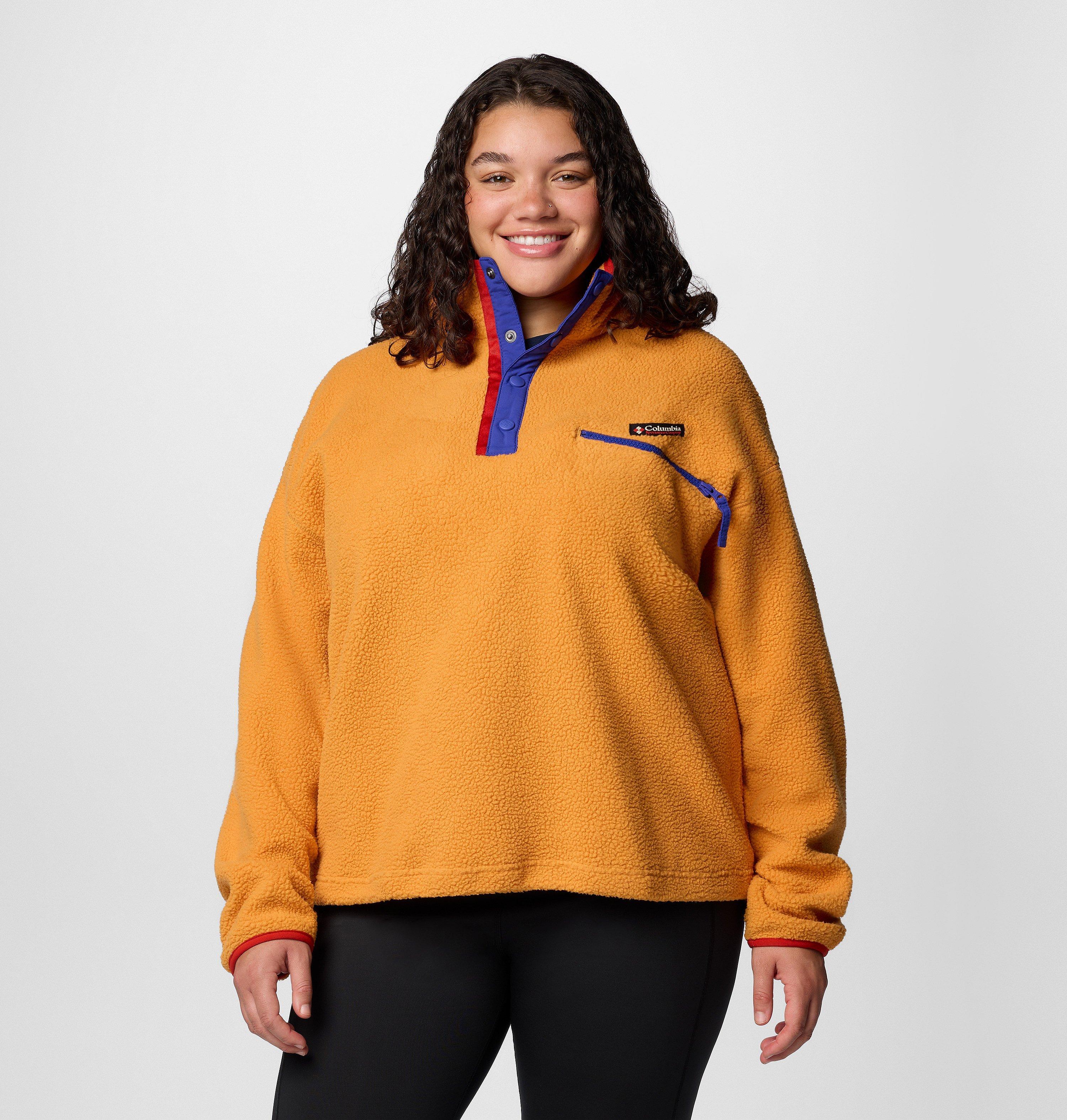 Women's Helvetia II Cropped Half Snap Fleece Pullover - Plus Size