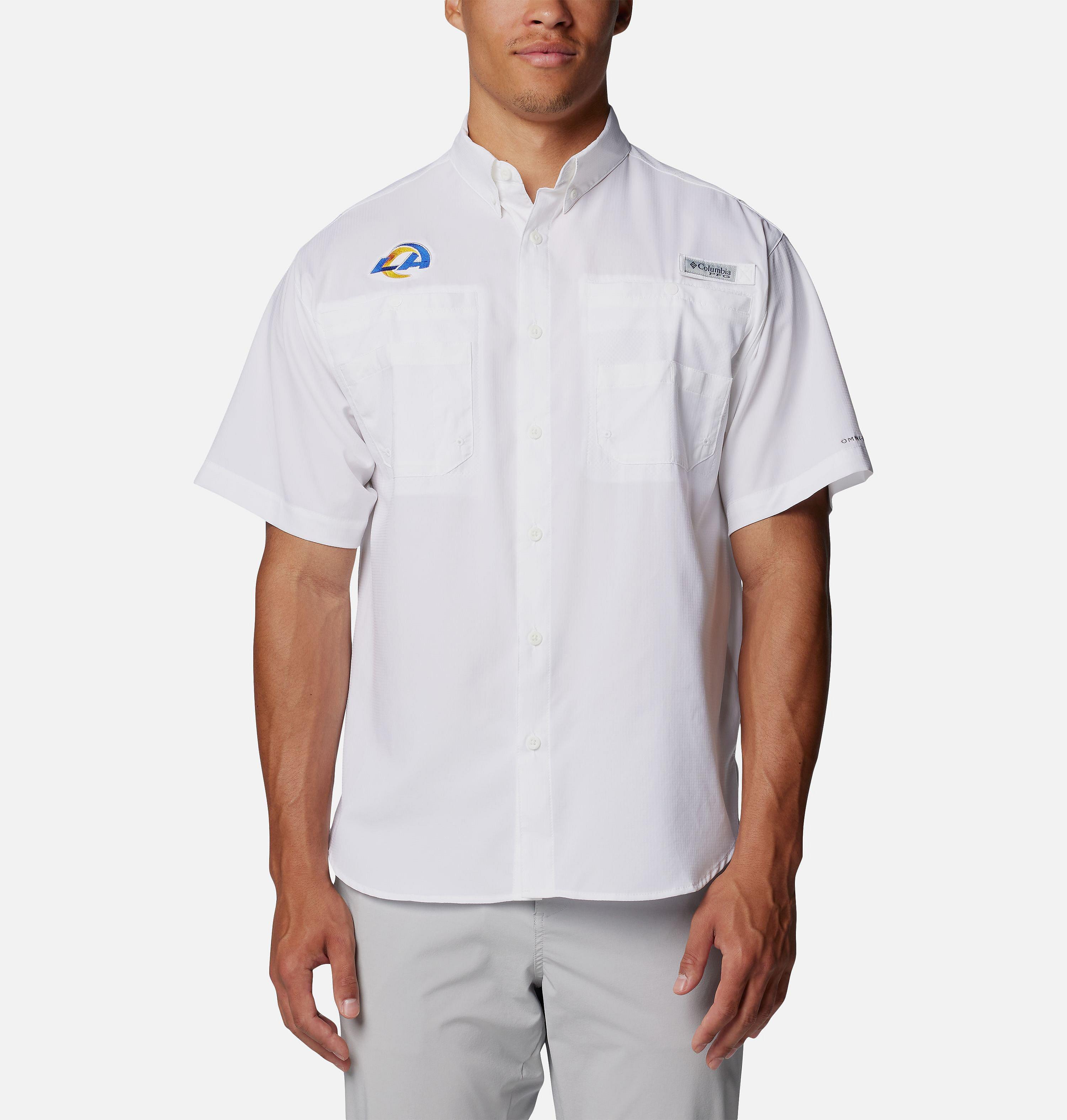 Men's PFG Tamiami Short Sleeve Shirt - Los Angeles Rams