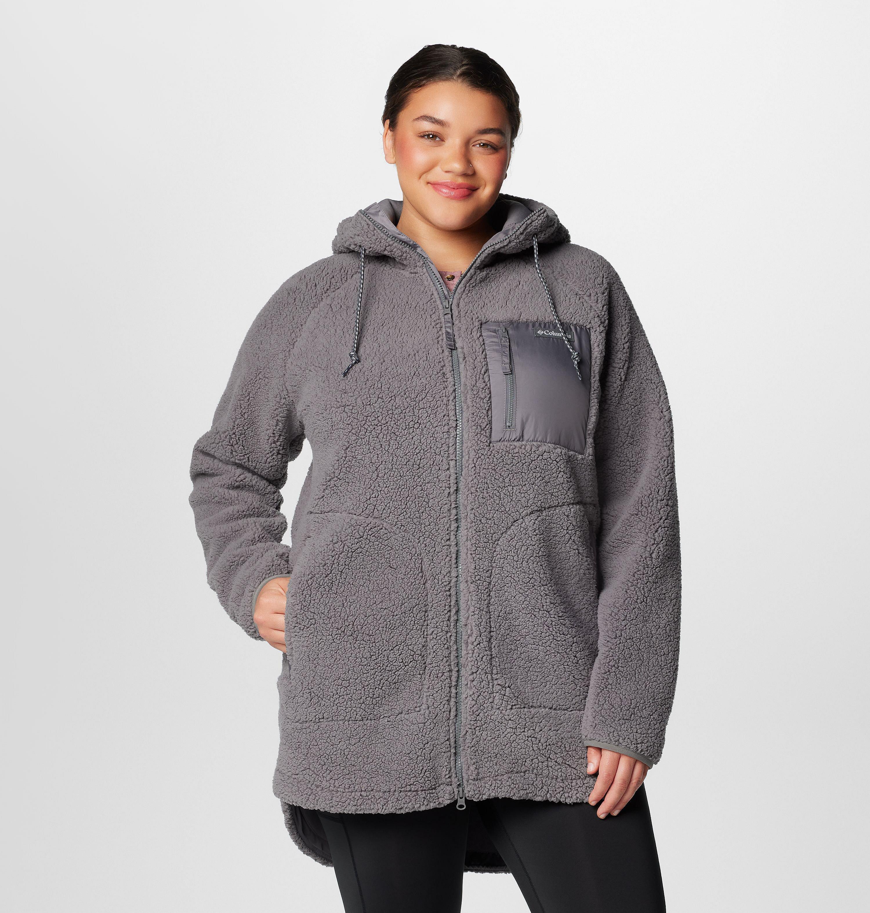 Women's Winter Warmth Full Zip Hoodie - Plus Size