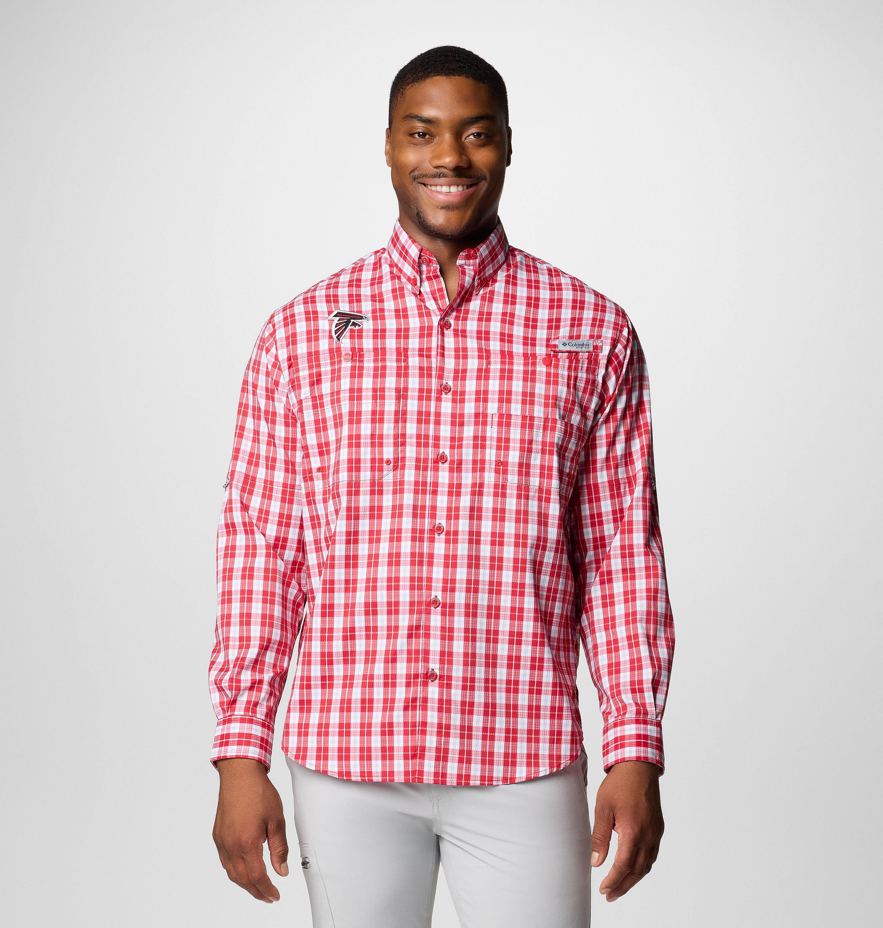 Men's PFG Super Tamiami Long Sleeve Shirt - Atlanta Falcons