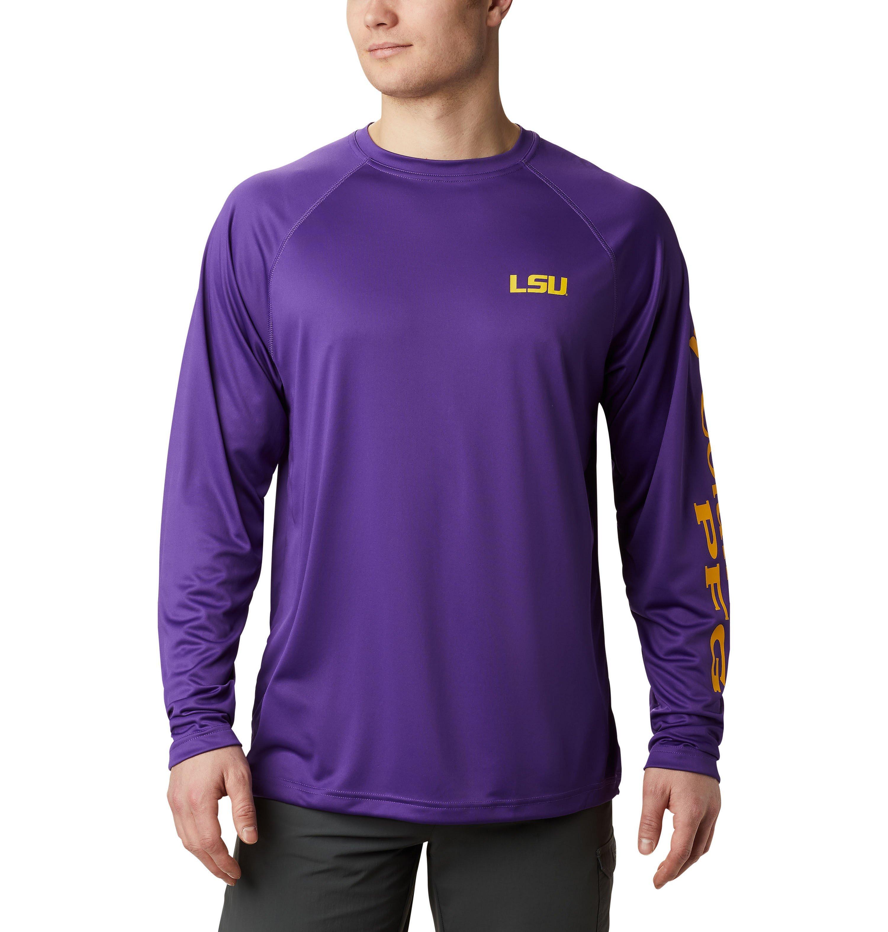 Men's Collegiate PFG Terminal Tackle Long Sleeve Shirt - Tall - LSU