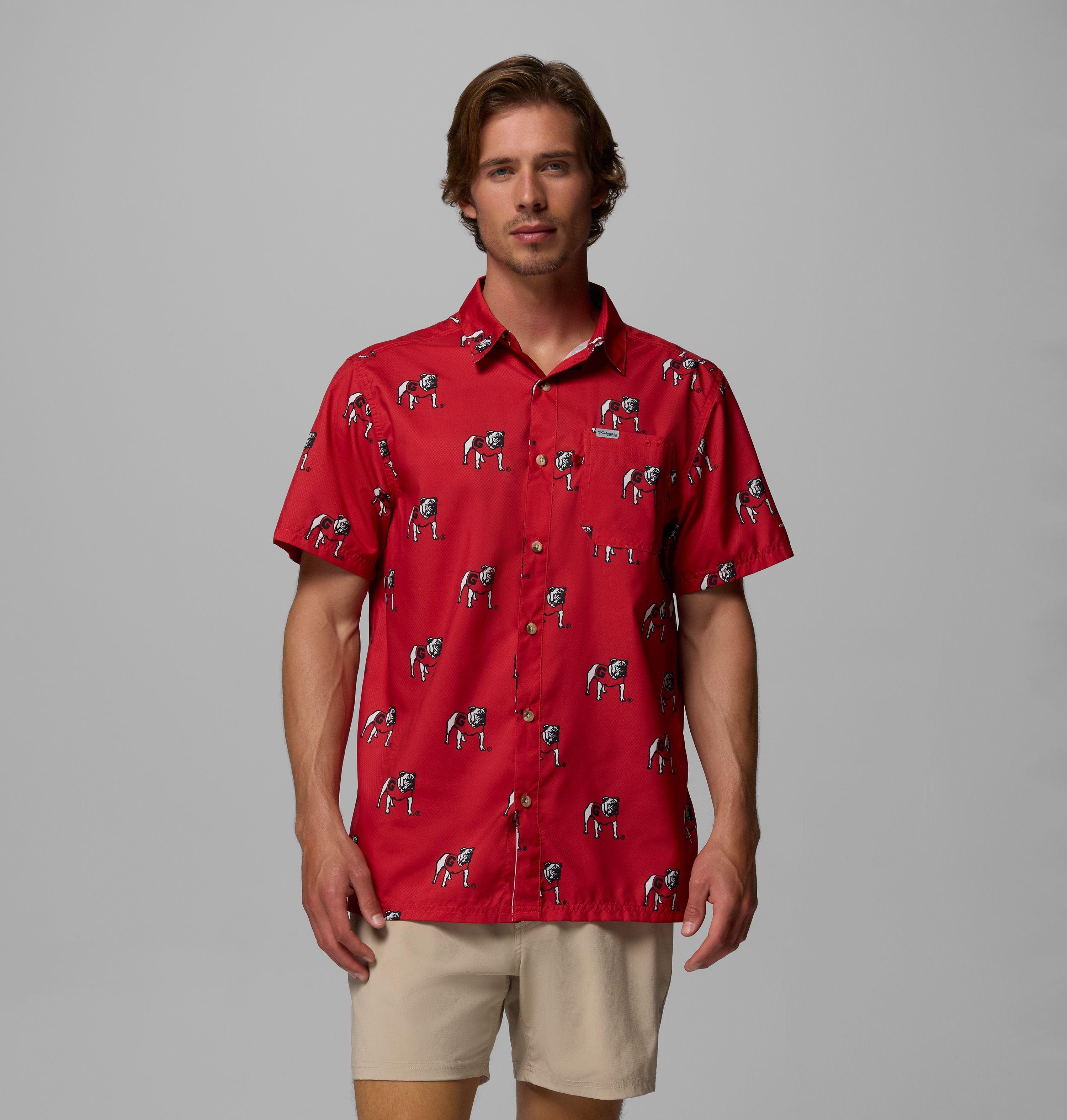 Men's Collegiate PFG Super Slack Tide Shirt - Georgia