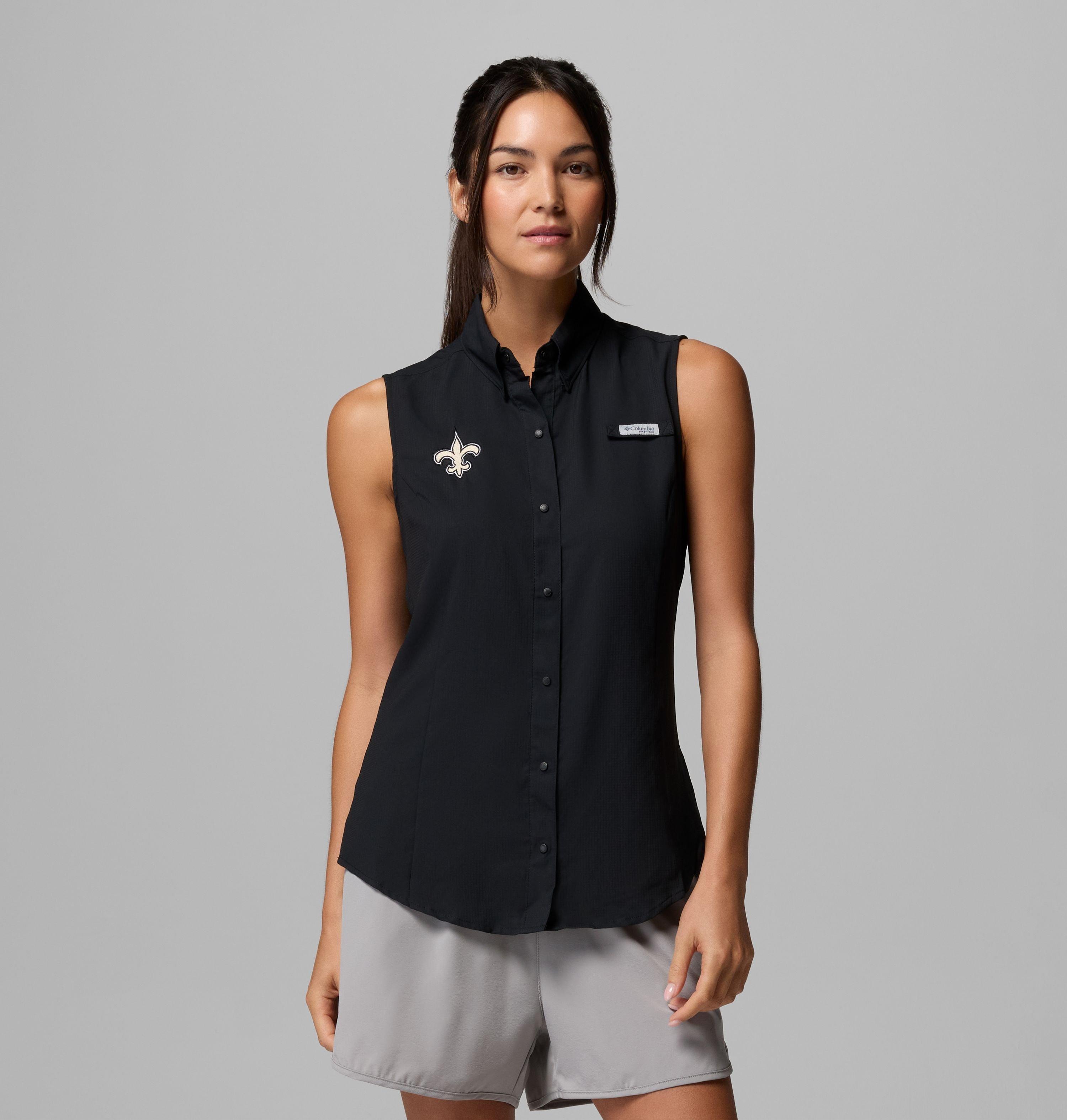Women's PFG Tamiami Sleeveless Shirt - New Orleans Saints