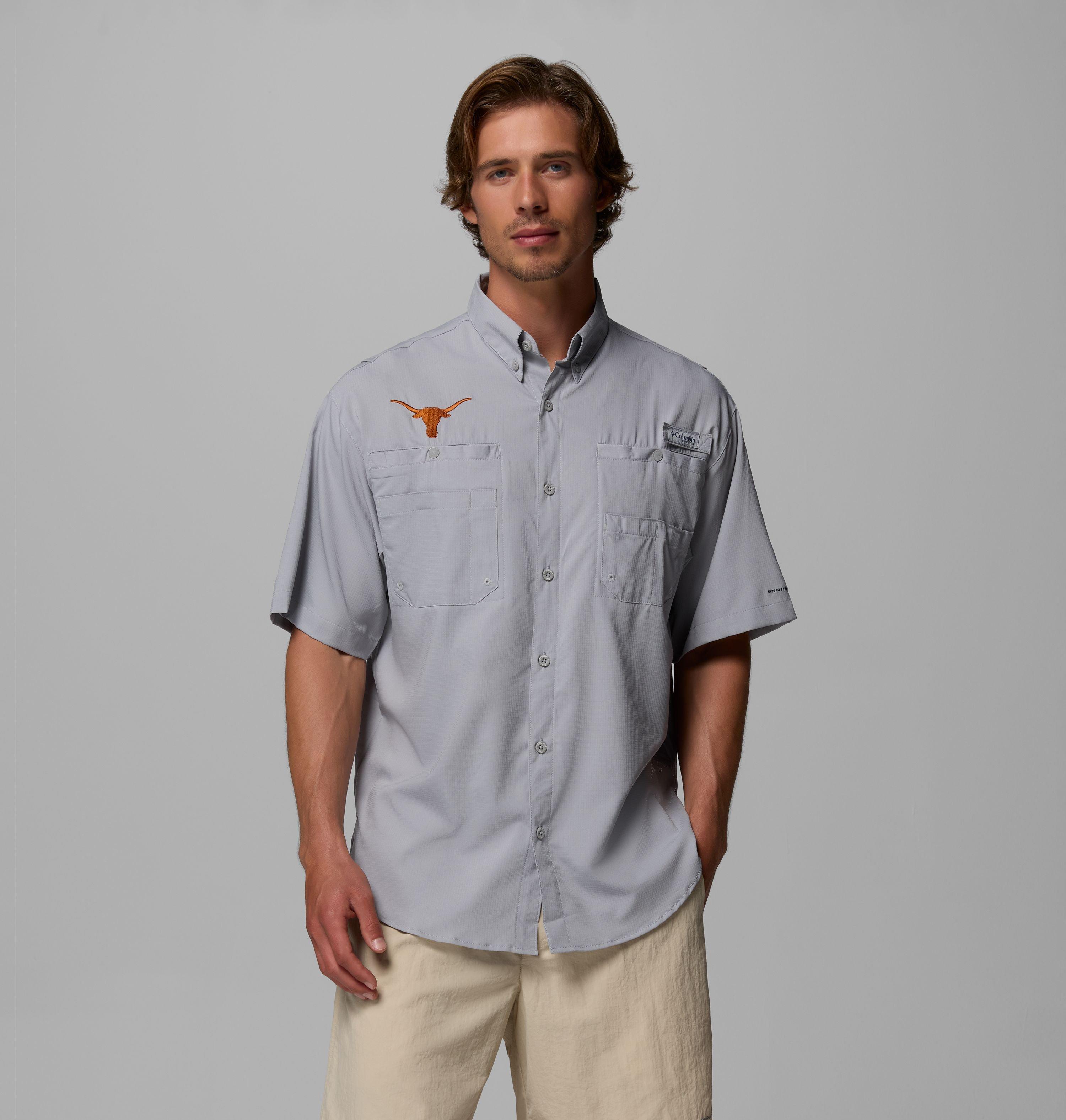 Men's Collegiate PFG Tamiami Short Sleeve Shirt - Texas