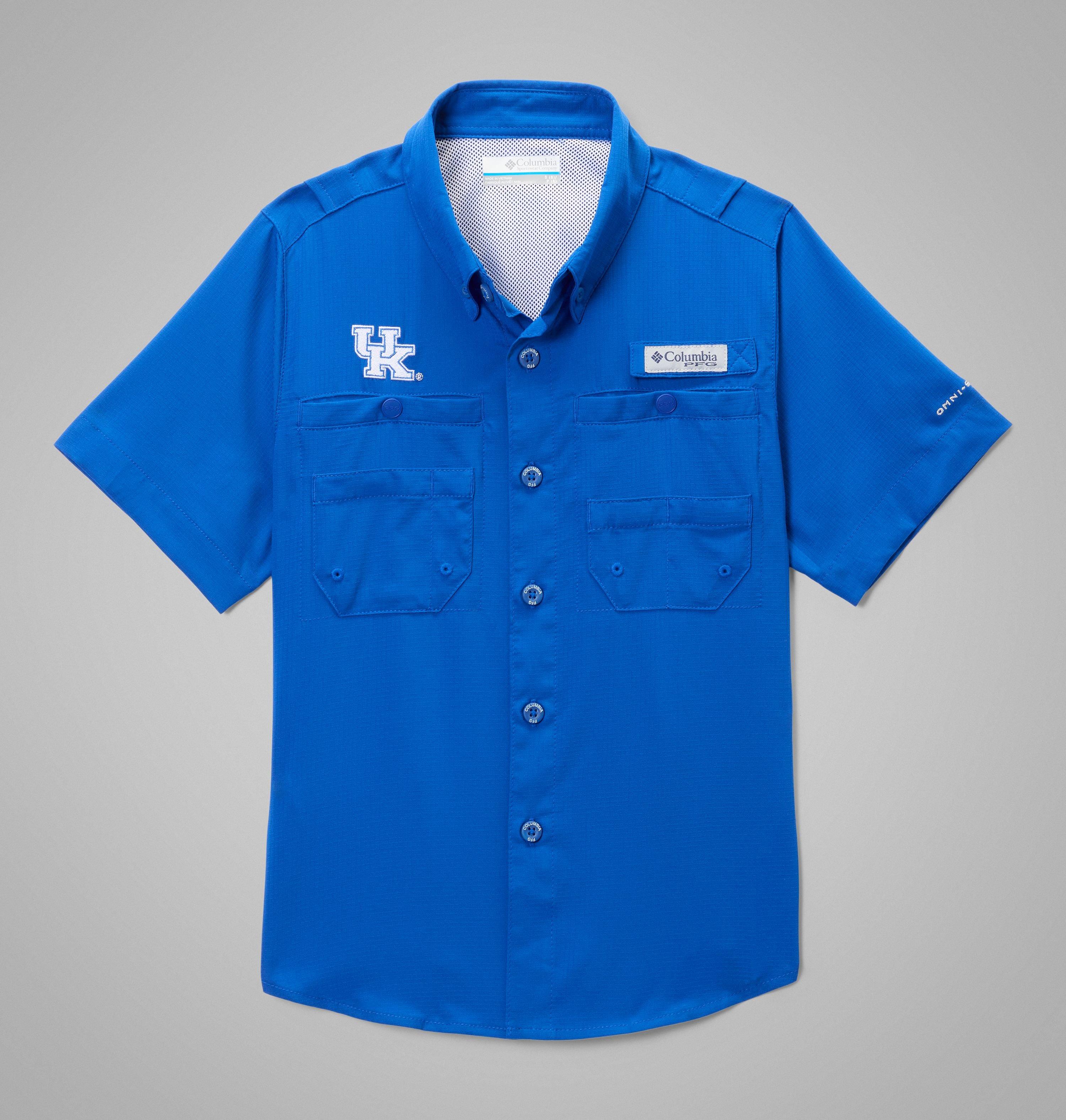 Kids' Collegiate PFG Tamiami Short Sleeve Shirt - Kentucky