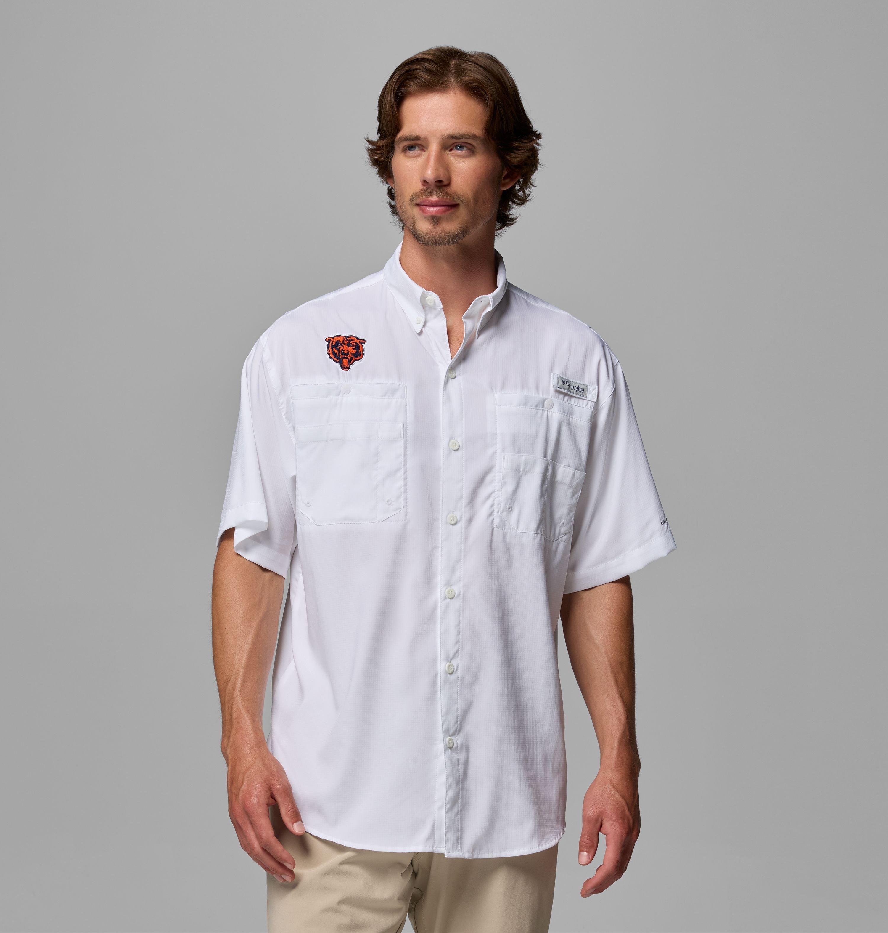 Men's PFG Tamiami Short Sleeve Shirt - Chicago Bears