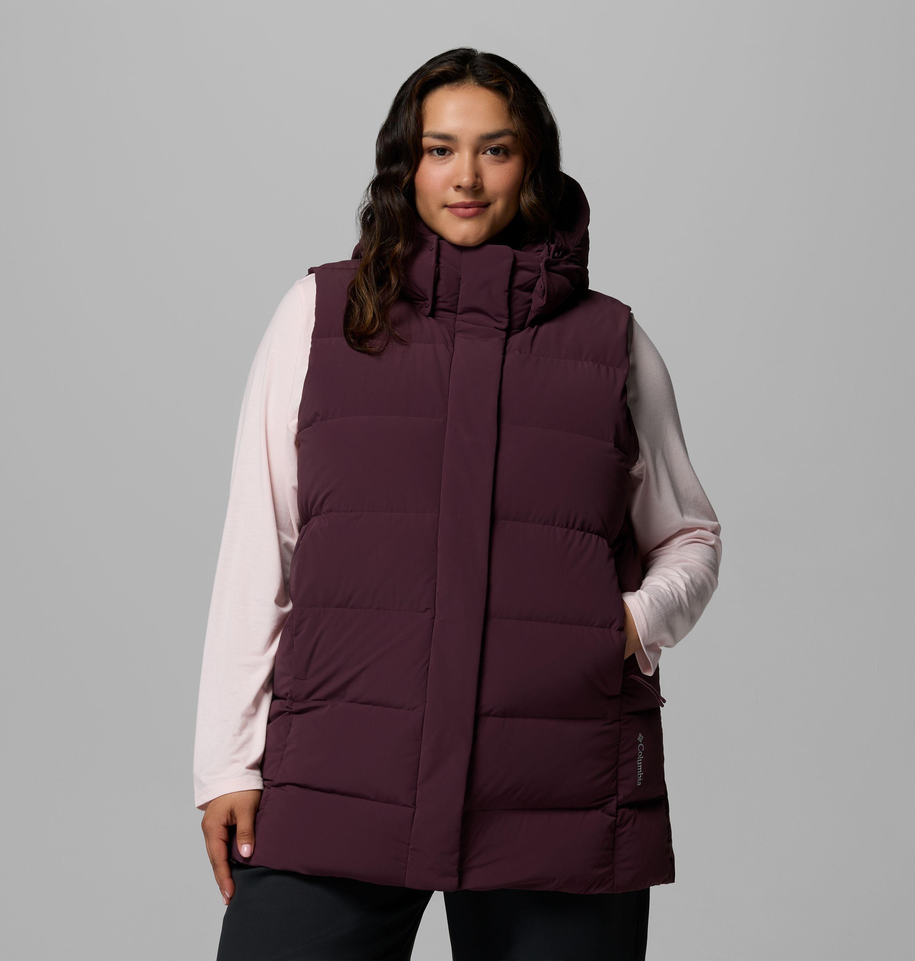 Women's Amaze Puff Mid Hooded Vest - Plus Size