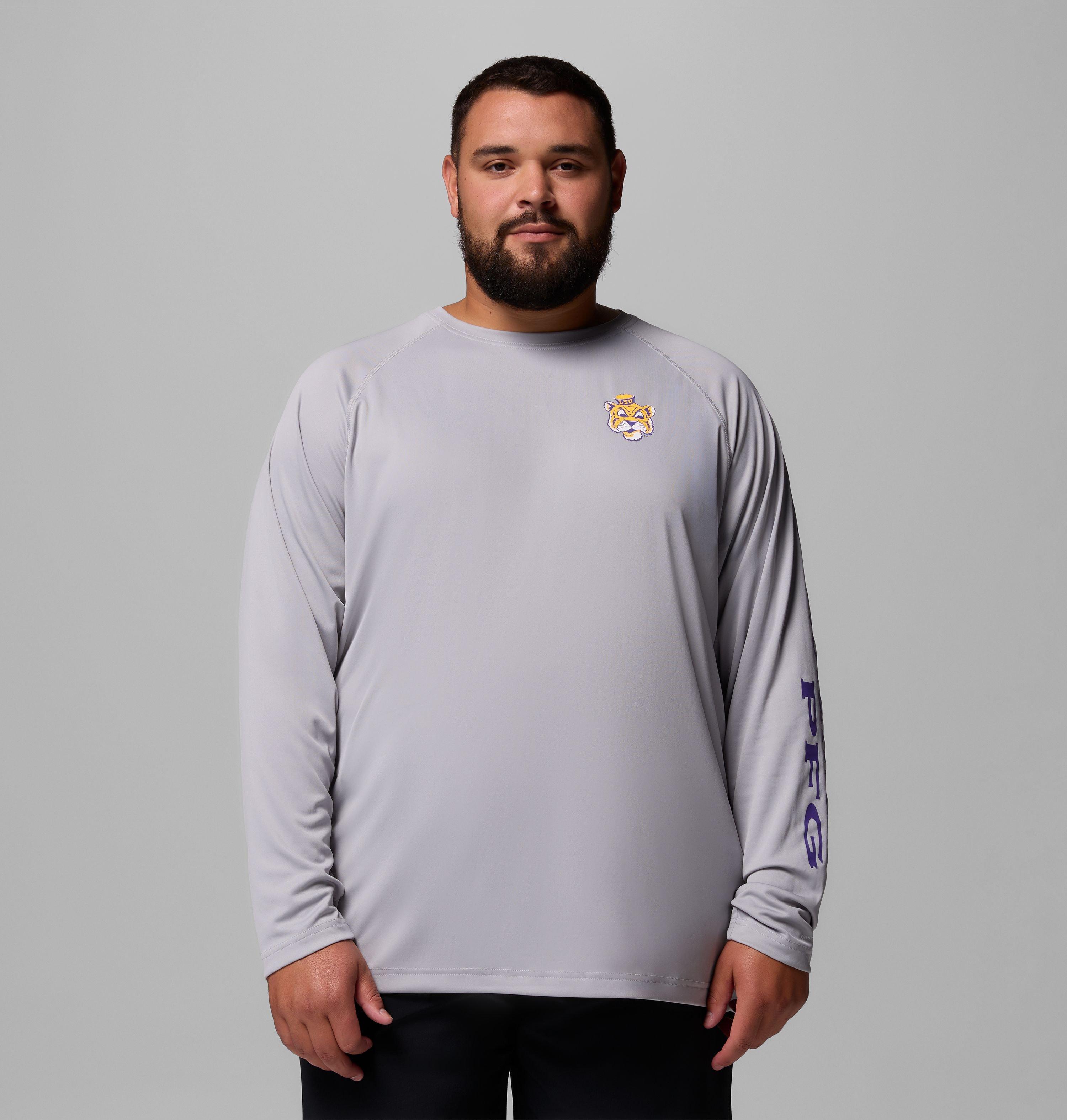 Men's Collegiate PFG Terminal Tackle Long Sleeve Shirt - Big - LSU