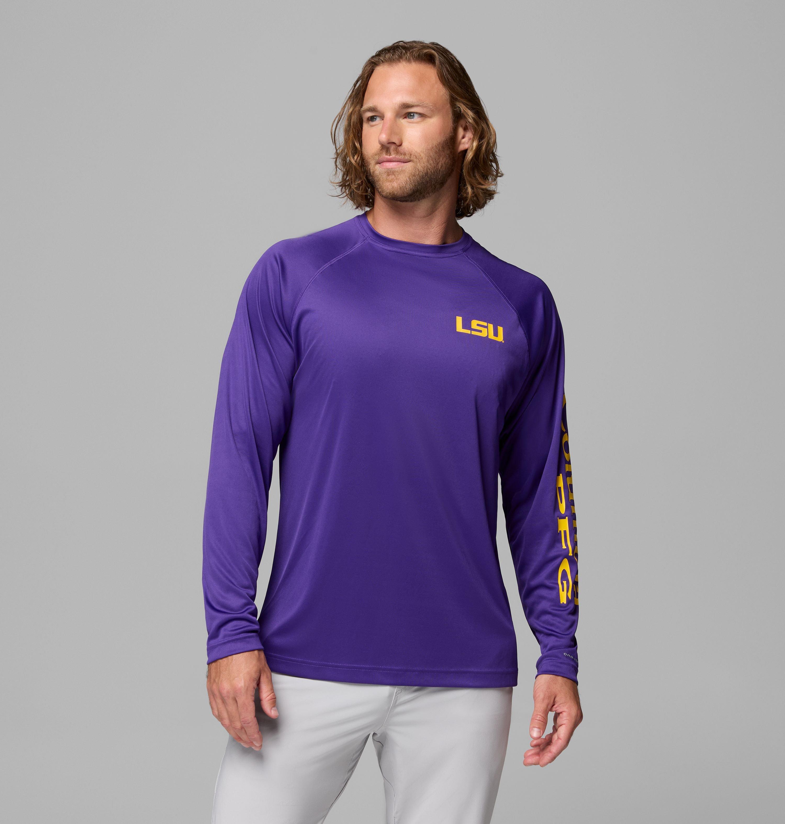 Men's Collegiate PFG Terminal Tackle Long Sleeve Shirt - LSU