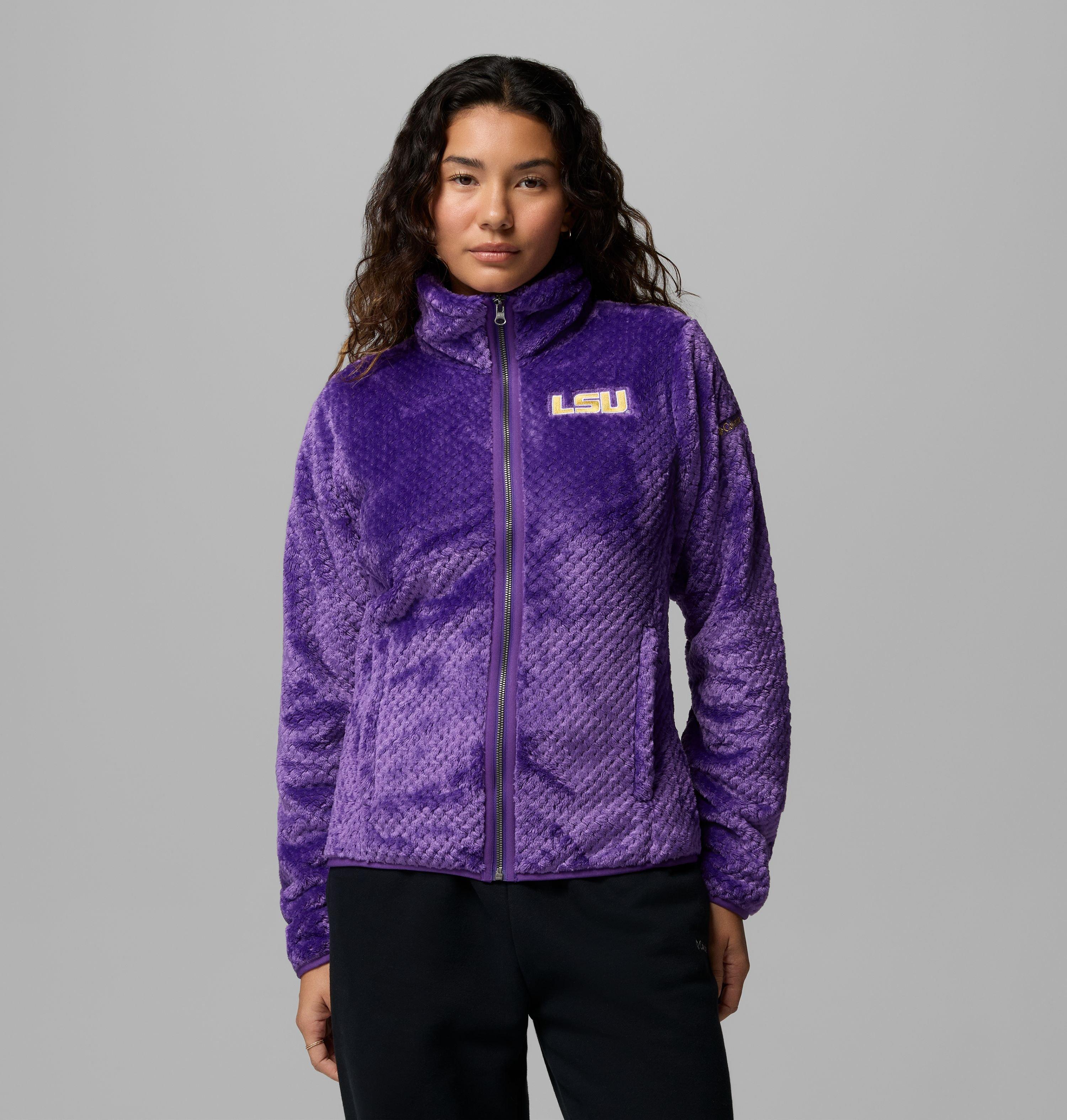 Women's Collegiate Fire Side II Sherpa Full Zip Fleece - LSU