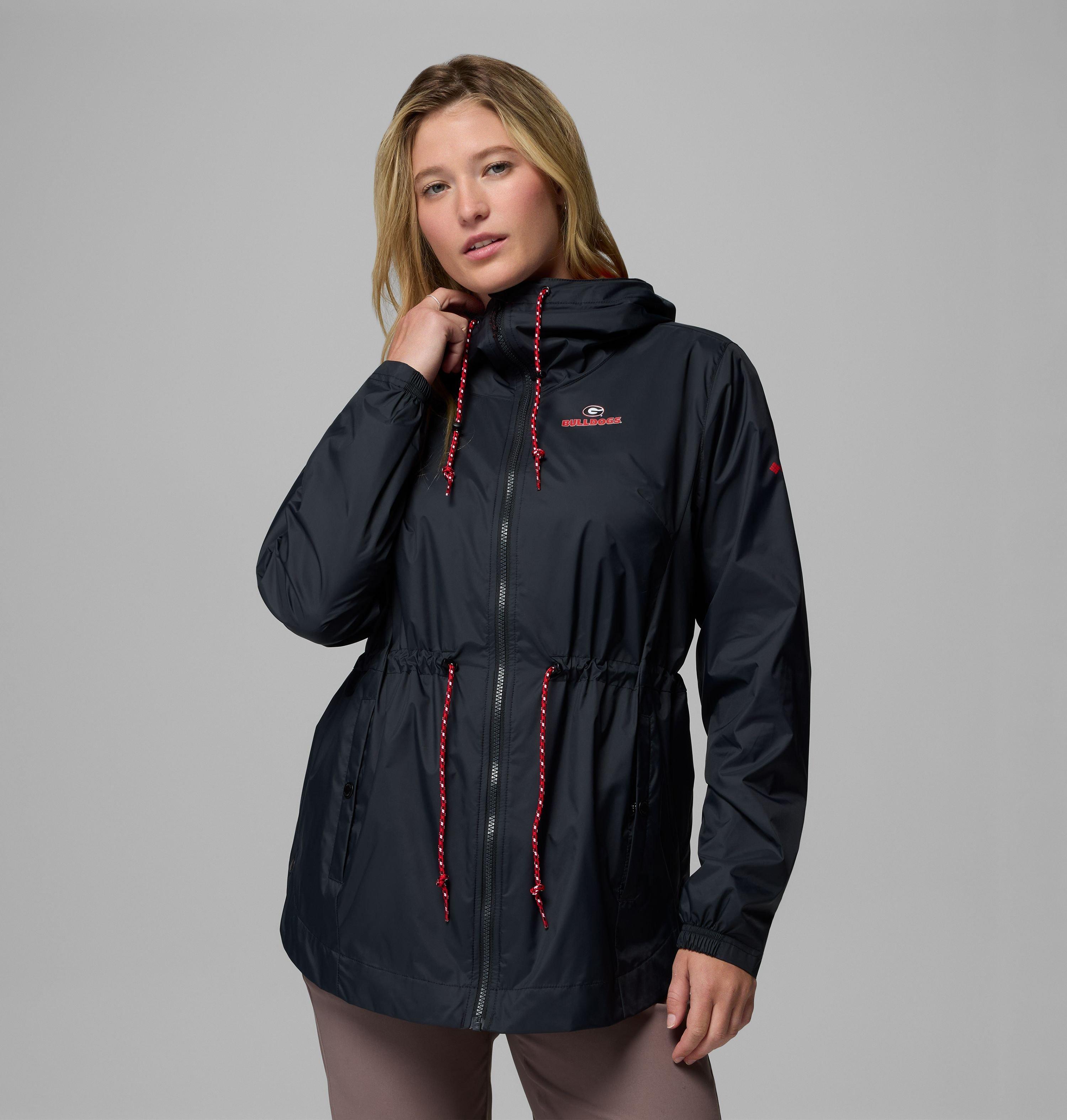 Women's Collegiate Lily Park Rain Jacket - Georgia