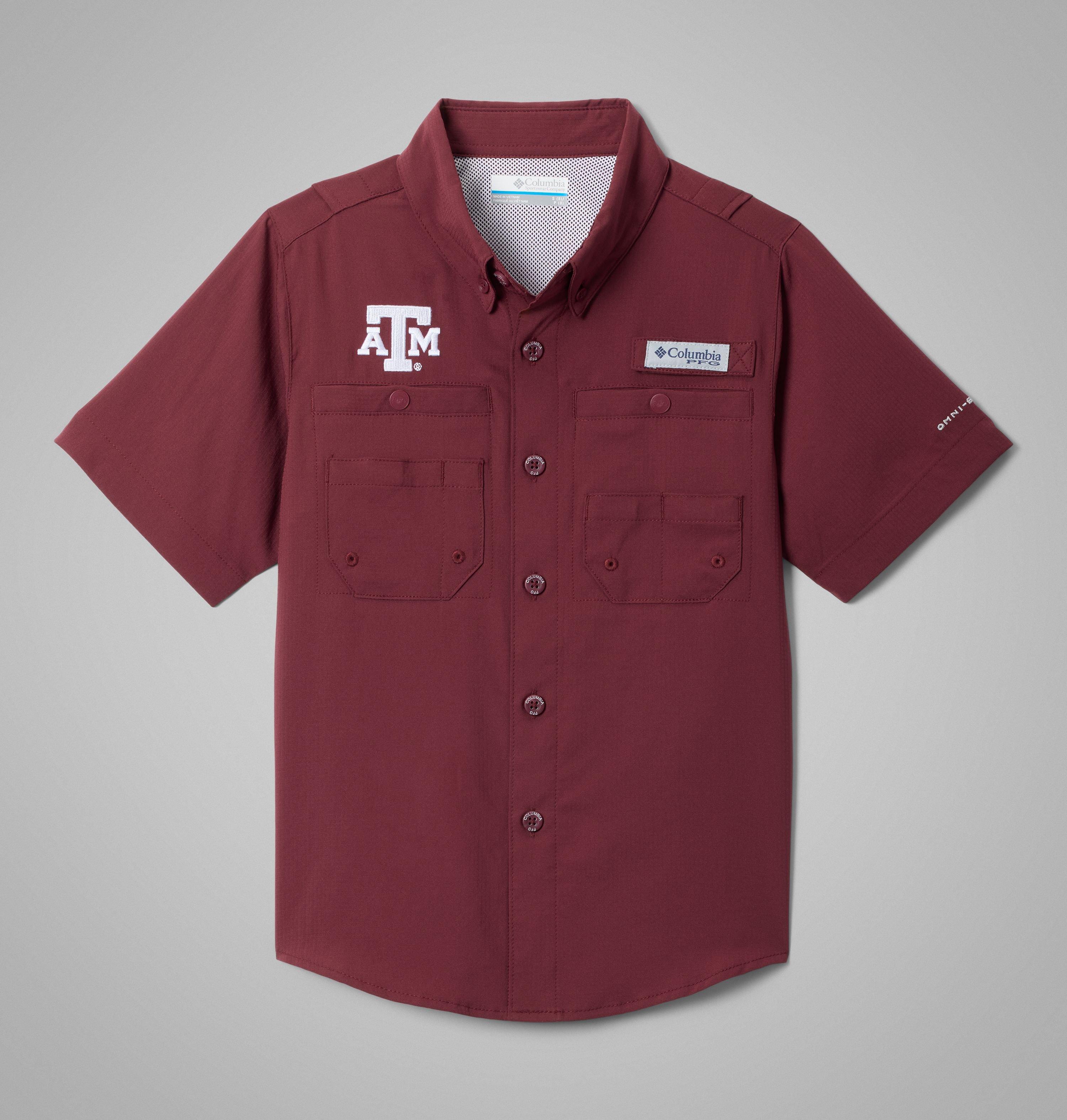 Kids' Collegiate PFG Tamiami Short Sleeve Shirt - Texas A&M