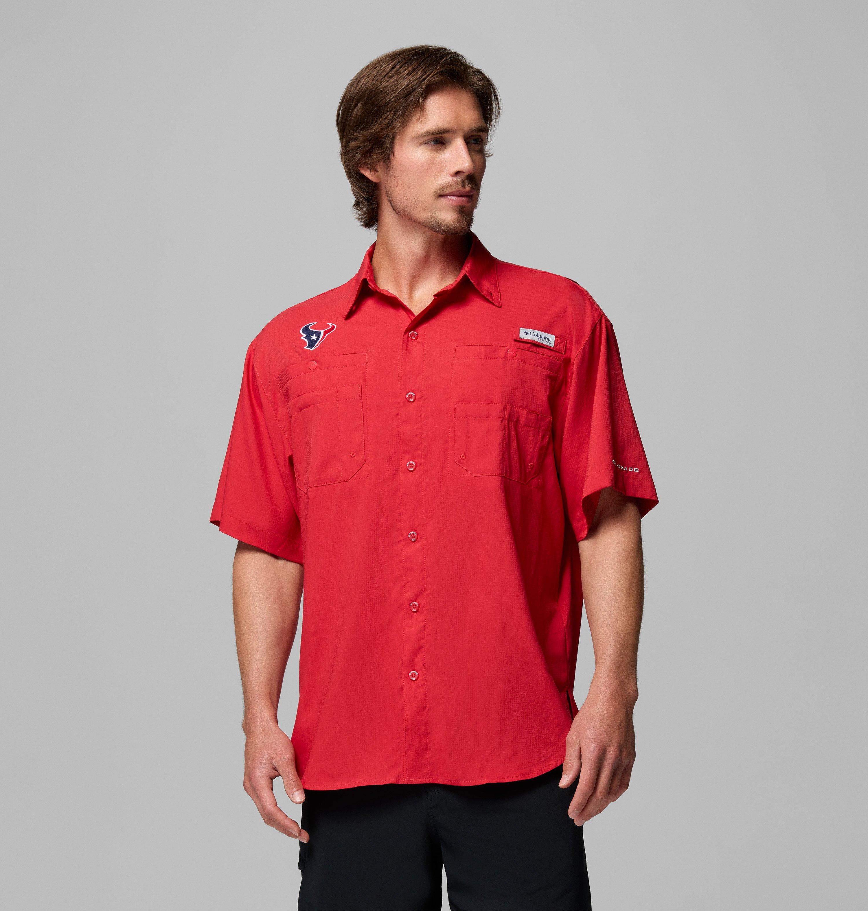 Men's PFG Tamiami Short Sleeve Shirt - Houston Texans